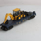 Lionel 6-29442 O Gauge CSX Flatcar with Backhoe #600513 LN/Box