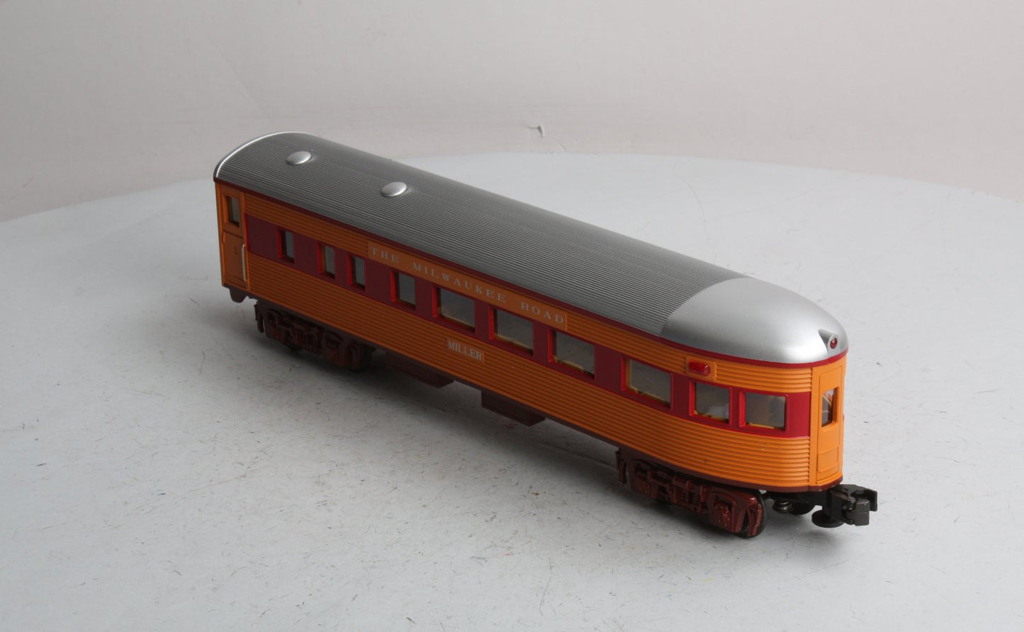 MTH 30-6090-4 O Milwaukee Road Hiawatha "Miller" Observation Car LN/Box