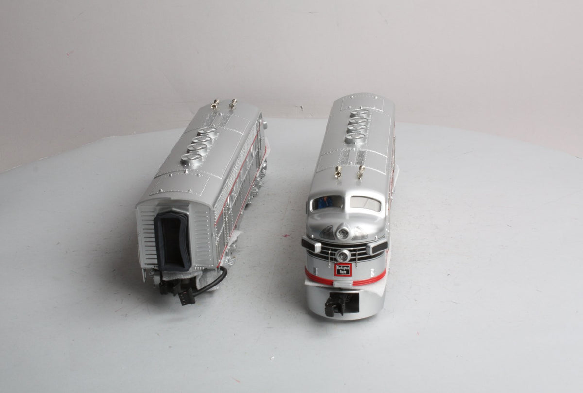 MTH 20-2085-1 O Burlington F-3 AA Diesel Set w/PS1 #9960A/9960C LN/Box