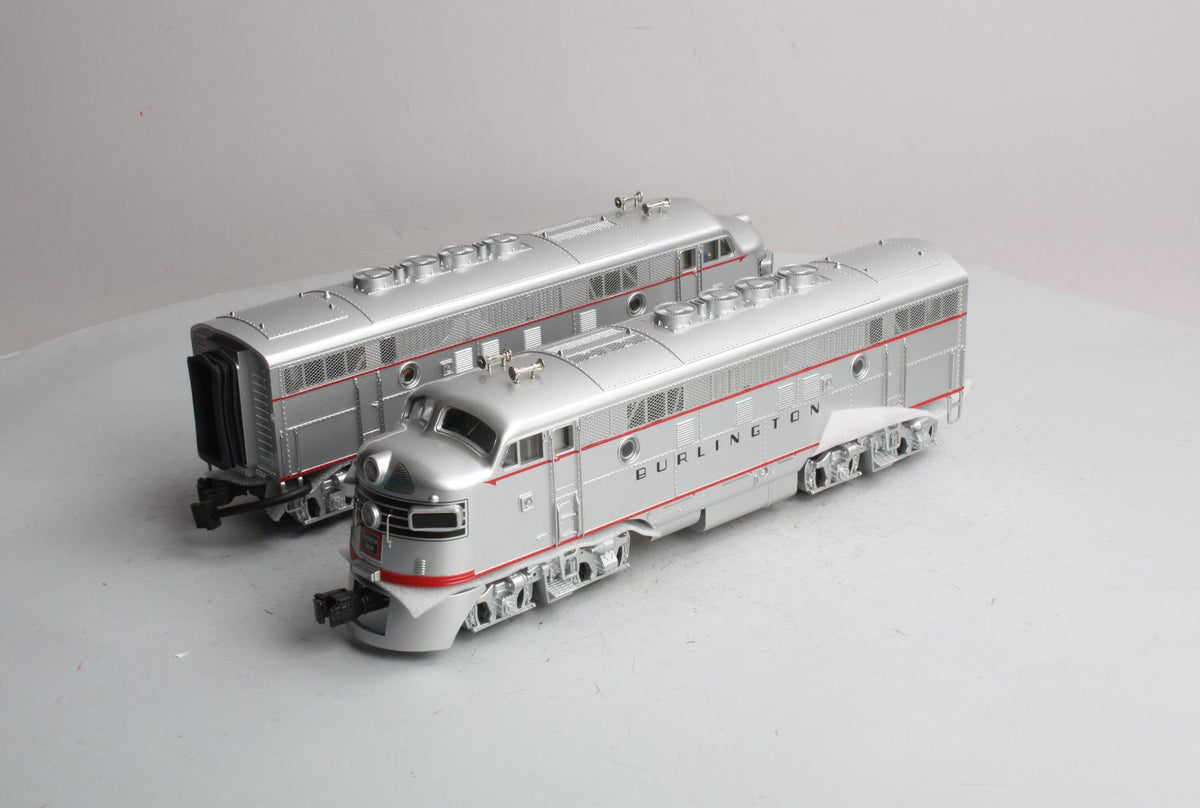 MTH 20-2085-1 O Burlington F-3 AA Diesel Set w/PS1 #9960A/9960C LN/Box