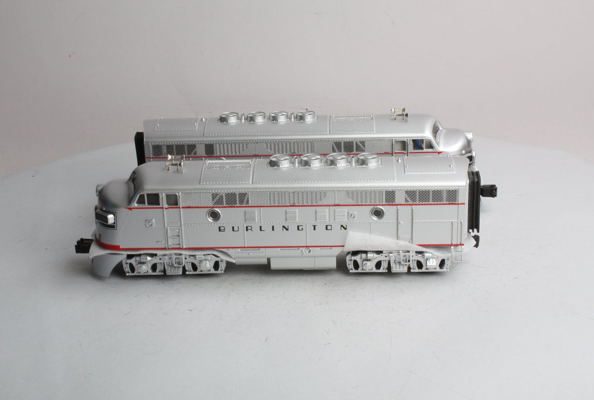 MTH 20-2085-1 O Burlington F-3 AA Diesel Set w/PS1 #9960A/9960C LN/Box