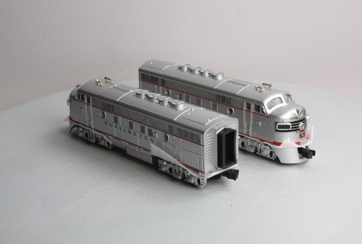 MTH 20-2085-1 O Burlington F-3 AA Diesel Set w/PS1 #9960A/9960C LN/Box