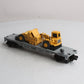 MTH 30-7616 O Gauge Construction Flatcar w/ Ertl Earth Mover #19981 LN/Box