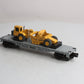 MTH 30-7616 O Gauge Construction Flatcar w/ Ertl Earth Mover #19981 LN/Box