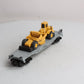 MTH 30-7616 O Gauge Construction Flatcar w/ Ertl Earth Mover #19981 LN/Box