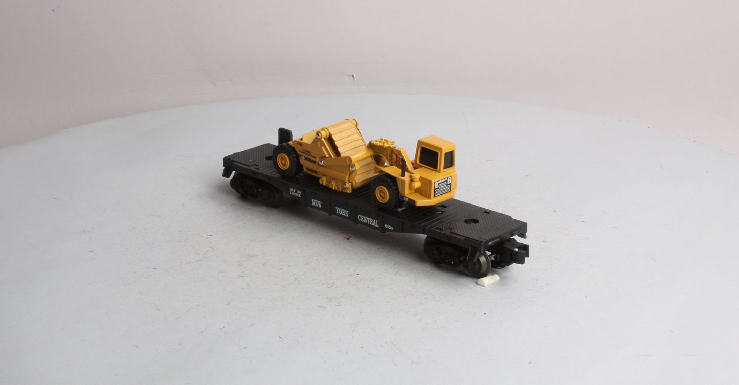 Lionel 6-16954 O Gauge New York Central Flatcar with ERTL Scraper #6424 LN/Box