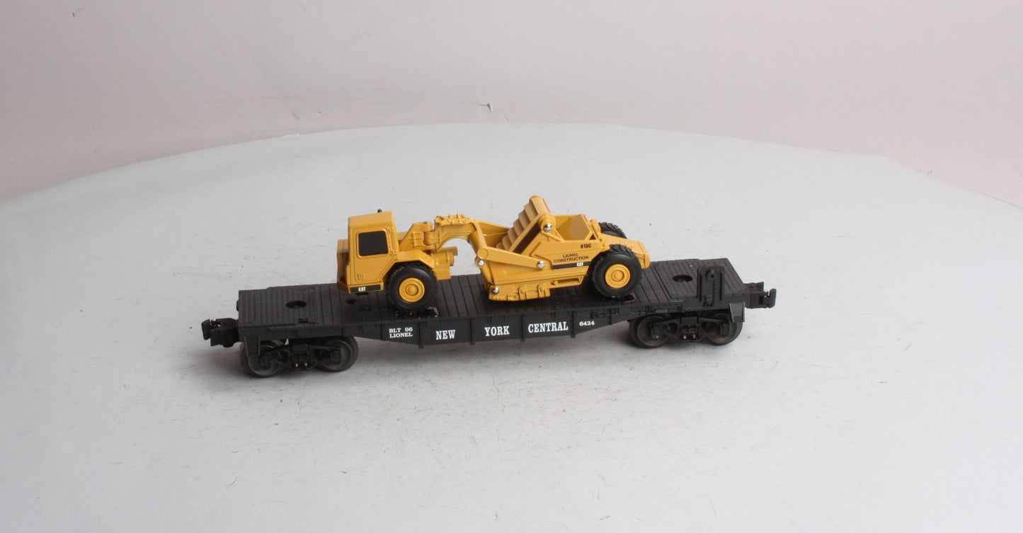 Lionel 6-16954 O Gauge New York Central Flatcar with ERTL Scraper #6424 LN/Box