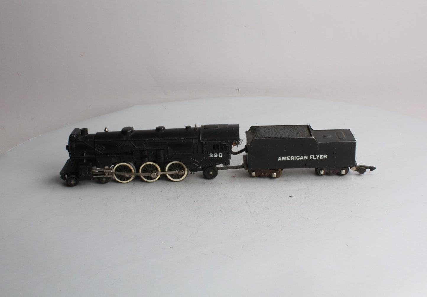 American Flyer 290 Vintage S 4-6-2 Die-Cast Steam Locomotive & Tender VG