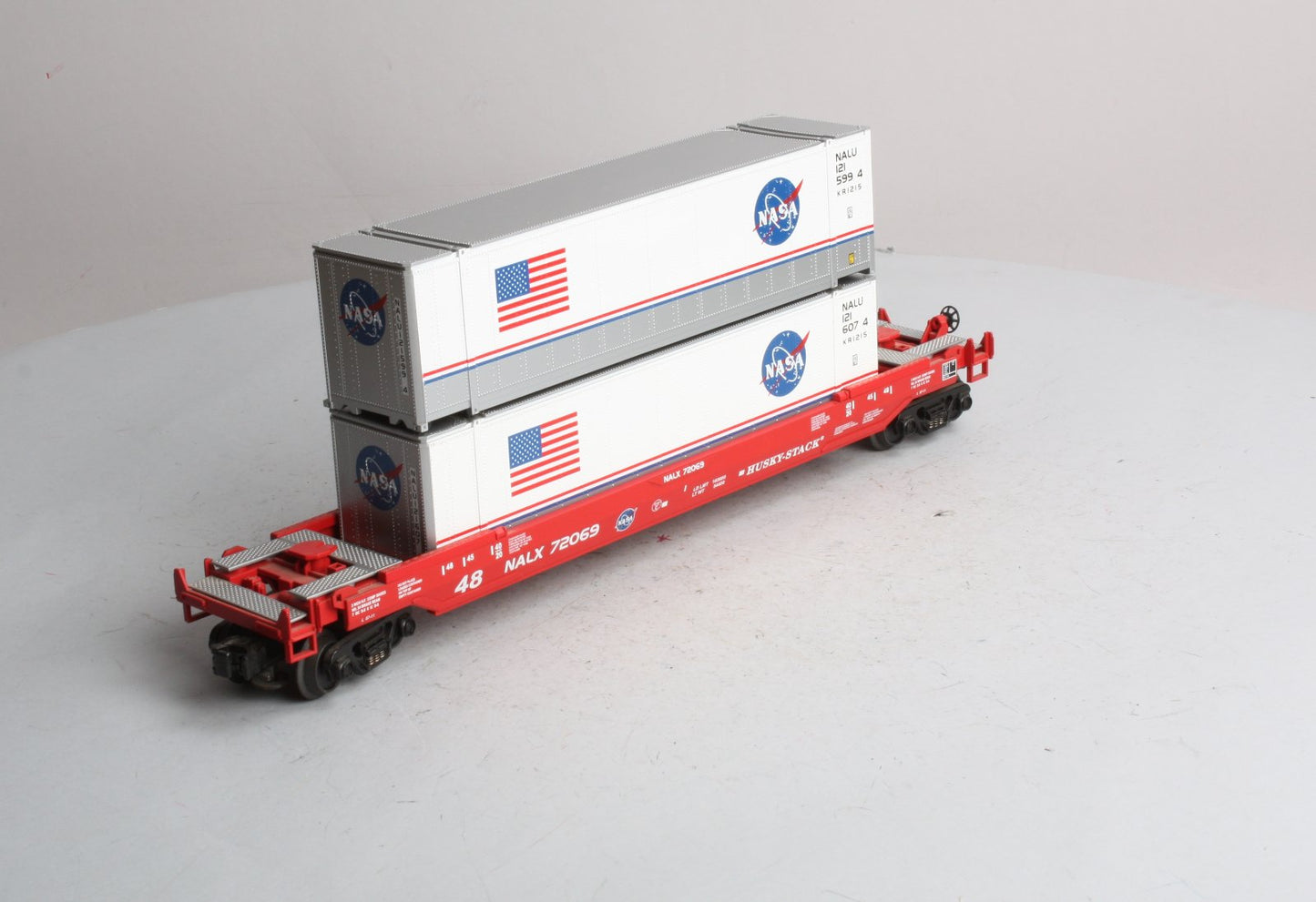 MTH 30-76018 O Gauge NASA Husky Stack Car #72069 LN/Box