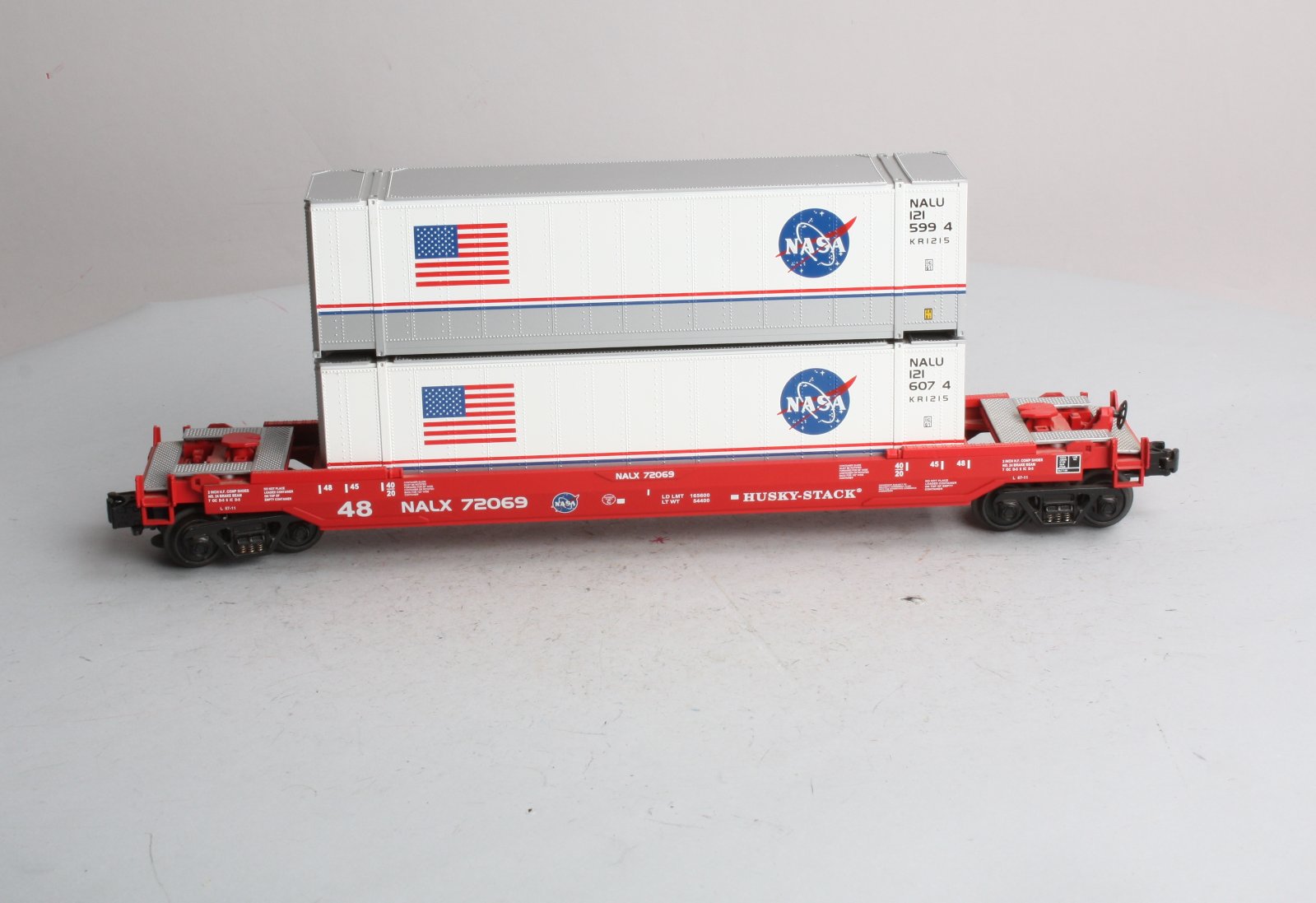 MTH 30-76018 O Gauge NASA Husky Stack Car #72069 LN/Box
