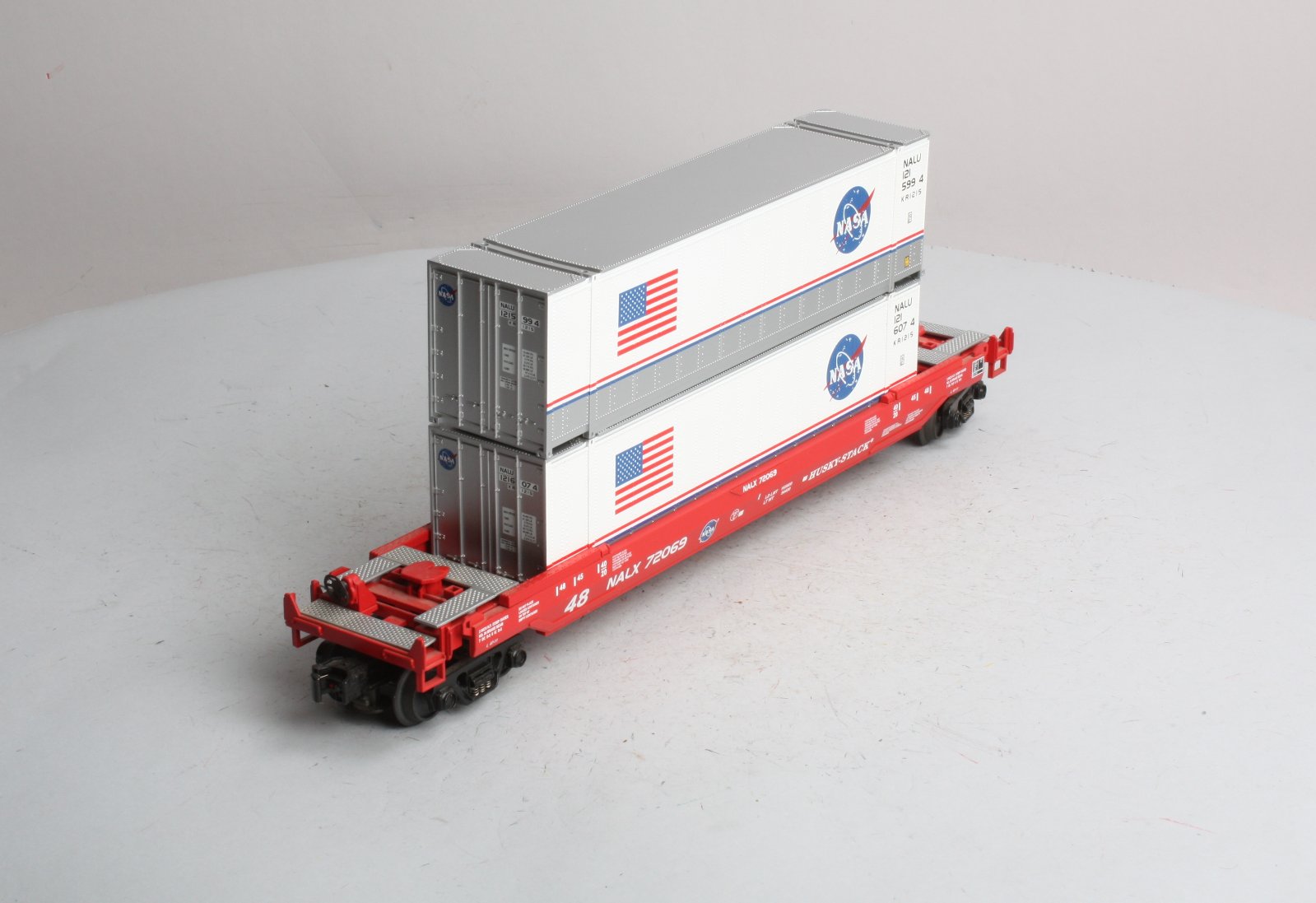 MTH 30-76018 O Gauge NASA Husky Stack Car #72069 LN/Box