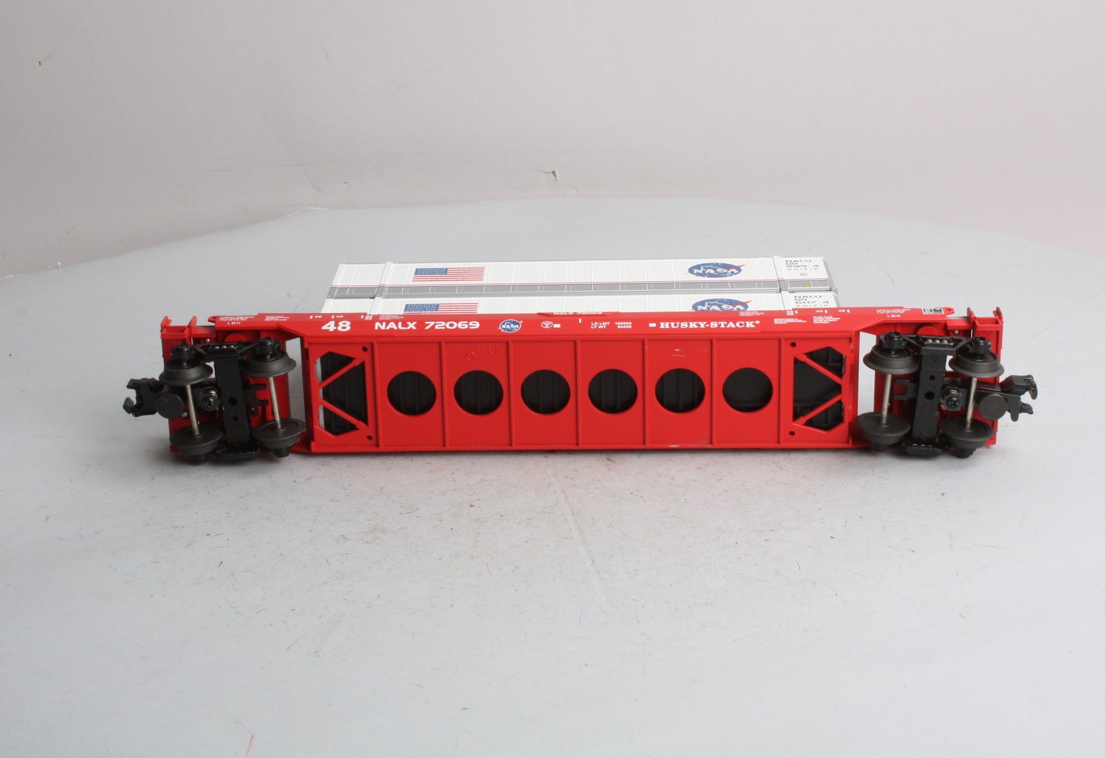 MTH 30-76018 O Gauge NASA Husky Stack Car #72069 LN/Box