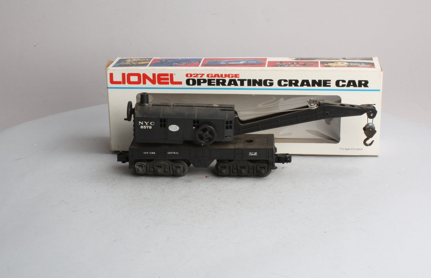Lionel 6-6579 O Gauge New York Central 4-Wheel Crane Car #6579