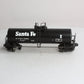 Lionel 6-17900 O Gauge Santa Fe Unibody Single Dome Tank Car #17900 LN/Box