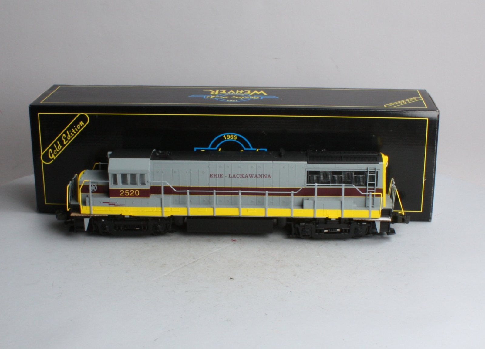 Weaver 1329-LP O Erie Lackawanna U25B Diesel Locomotive w/Sound #2520 - 3-Rail LN/Box