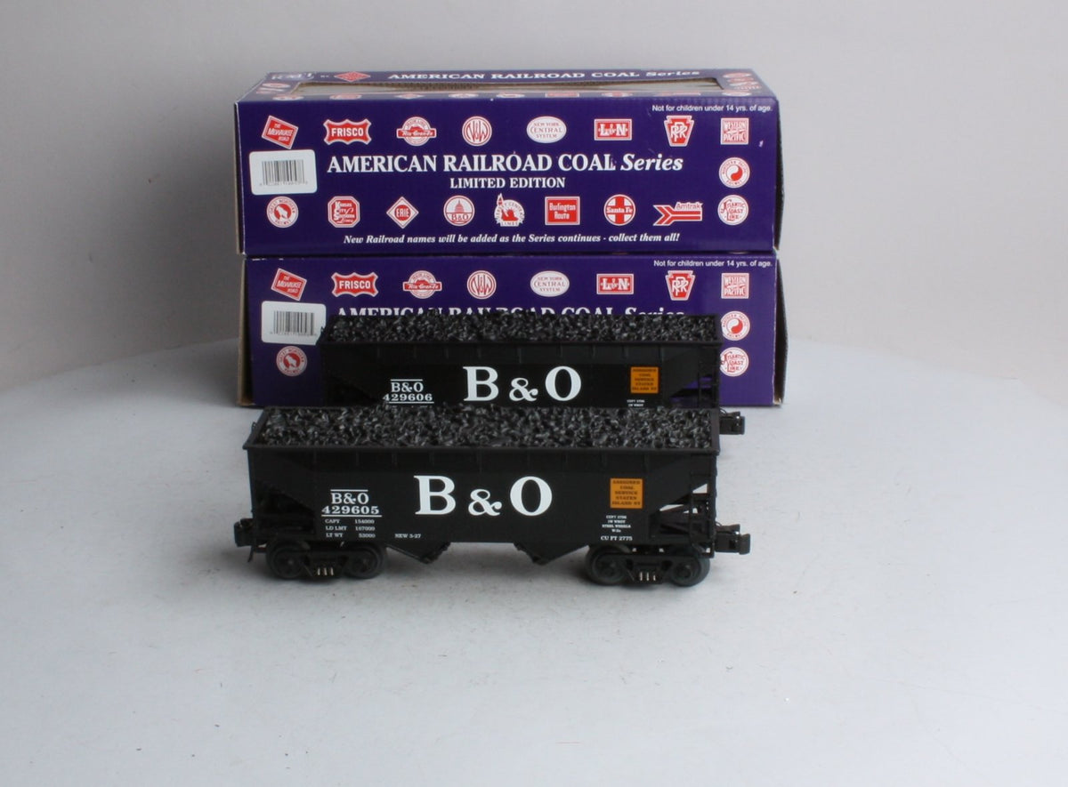 RMT 962232 O Gauge Baltimore & Ohio 2-Bay Coal Hopper Set MT/Box