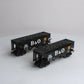 RMT 962232 O Gauge Baltimore & Ohio 2-Bay Coal Hopper Set MT/Box