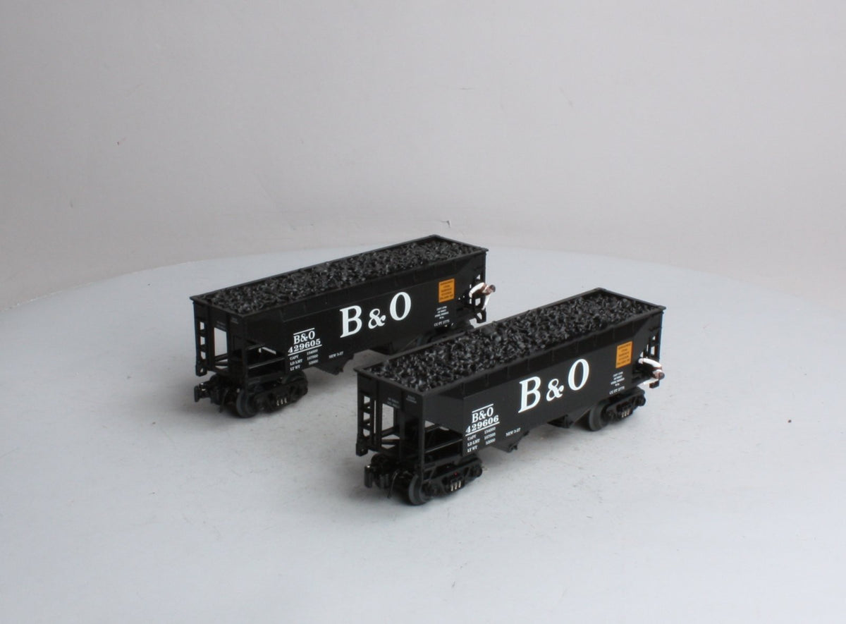 RMT 962232 O Gauge Baltimore & Ohio 2-Bay Coal Hopper Set MT/Box
