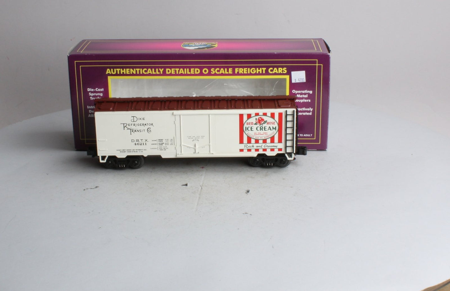 MTH 20-94017 O Red Rose Ice Cream Reefer Car #46211 LN/Box