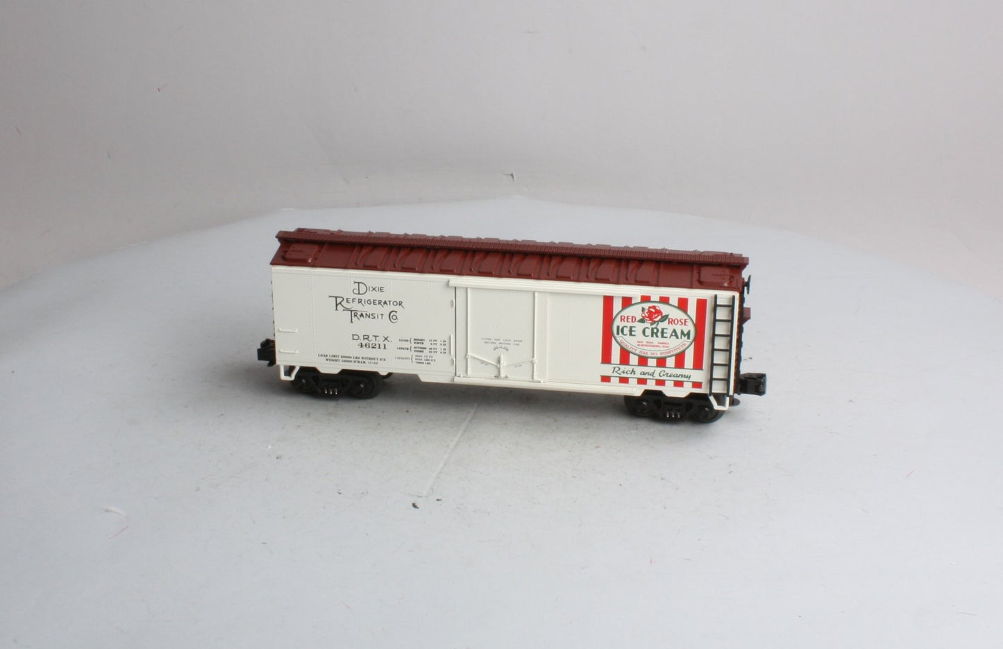 MTH 20-94017 O Red Rose Ice Cream Reefer Car #46211 LN/Box