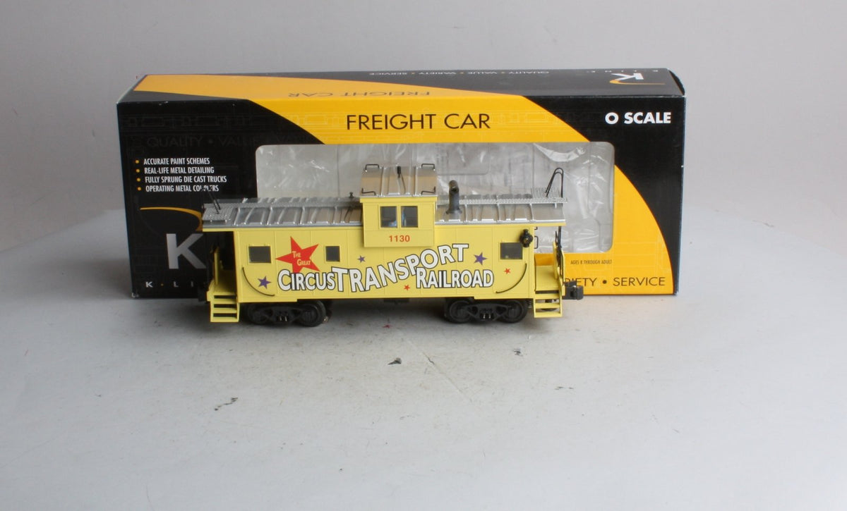 K-Line K613-5301 O Gauge Circus Transport Railroad Illuminated Caboose #1130 LN/Box