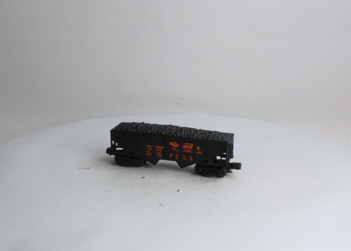 Industrial Rail 4002 O Denver & Rio Grande Western Hopper #16416 w/Coal Load LN