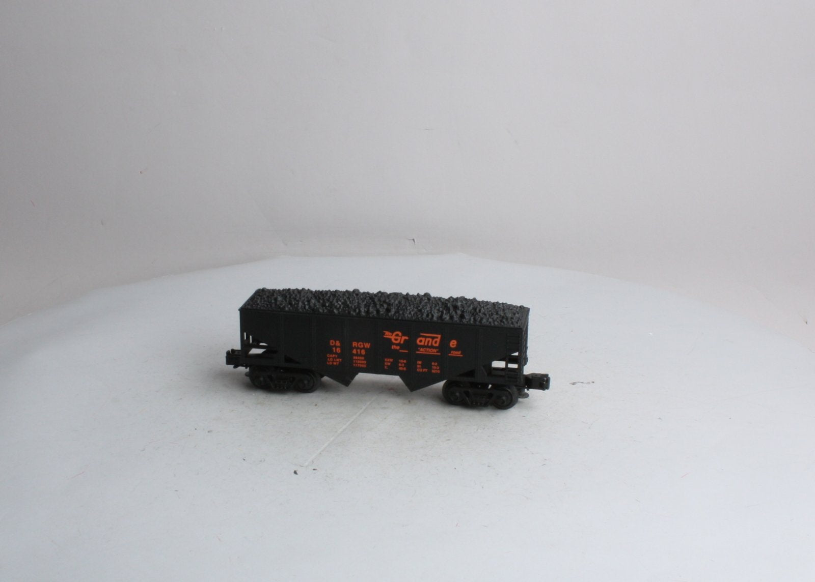 Industrial Rail 4002 O Denver & Rio Grande Western Hopper #16416 w/Coal Load LN