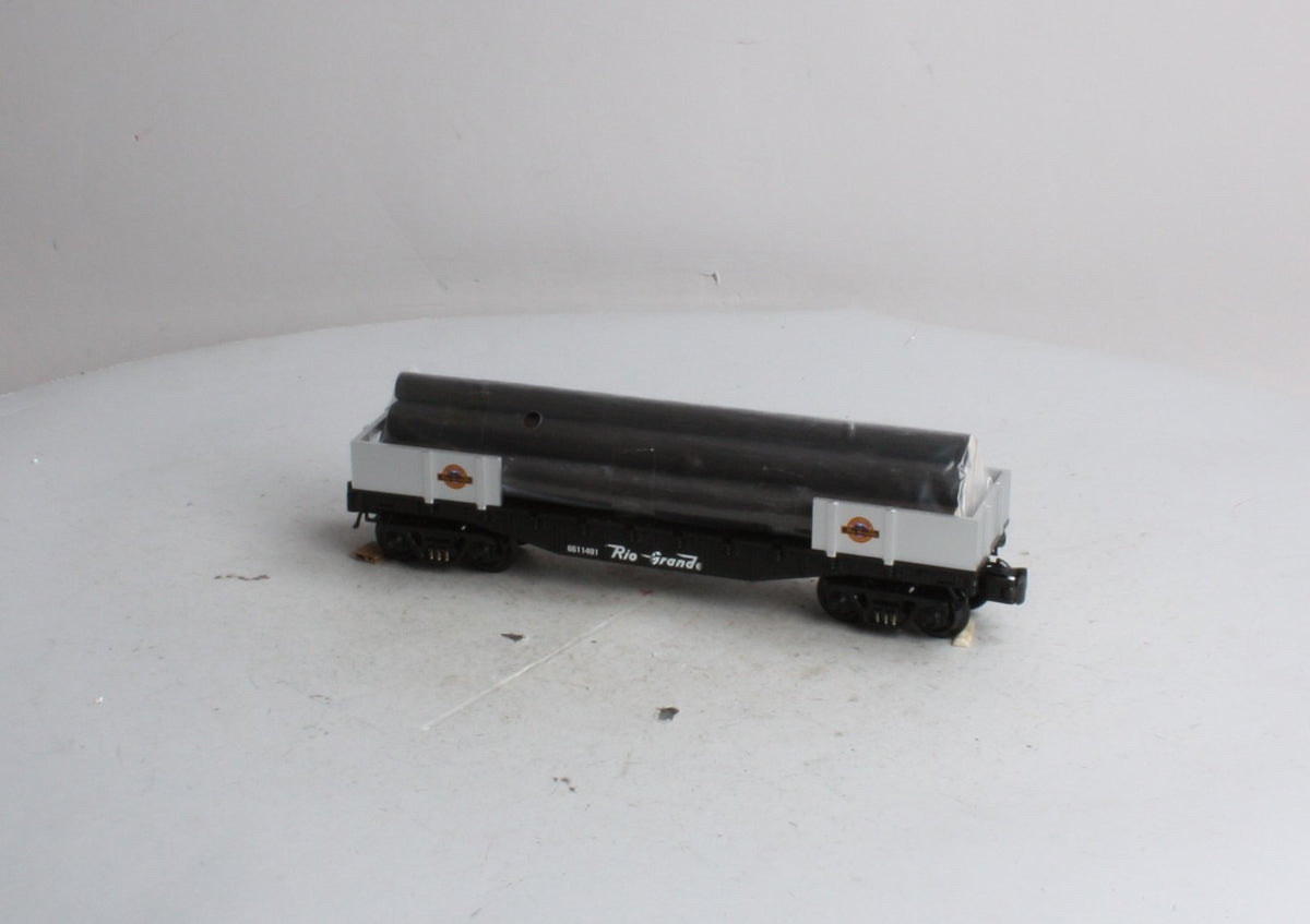 K-Line K661-1491 O Denver & Rio Grande Western Flat Car with Logs EX/Box