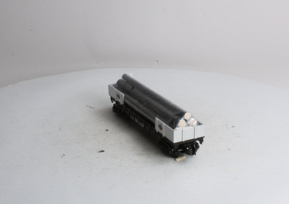 K-Line K661-1491 O Denver & Rio Grande Western Flat Car with Logs EX/Box