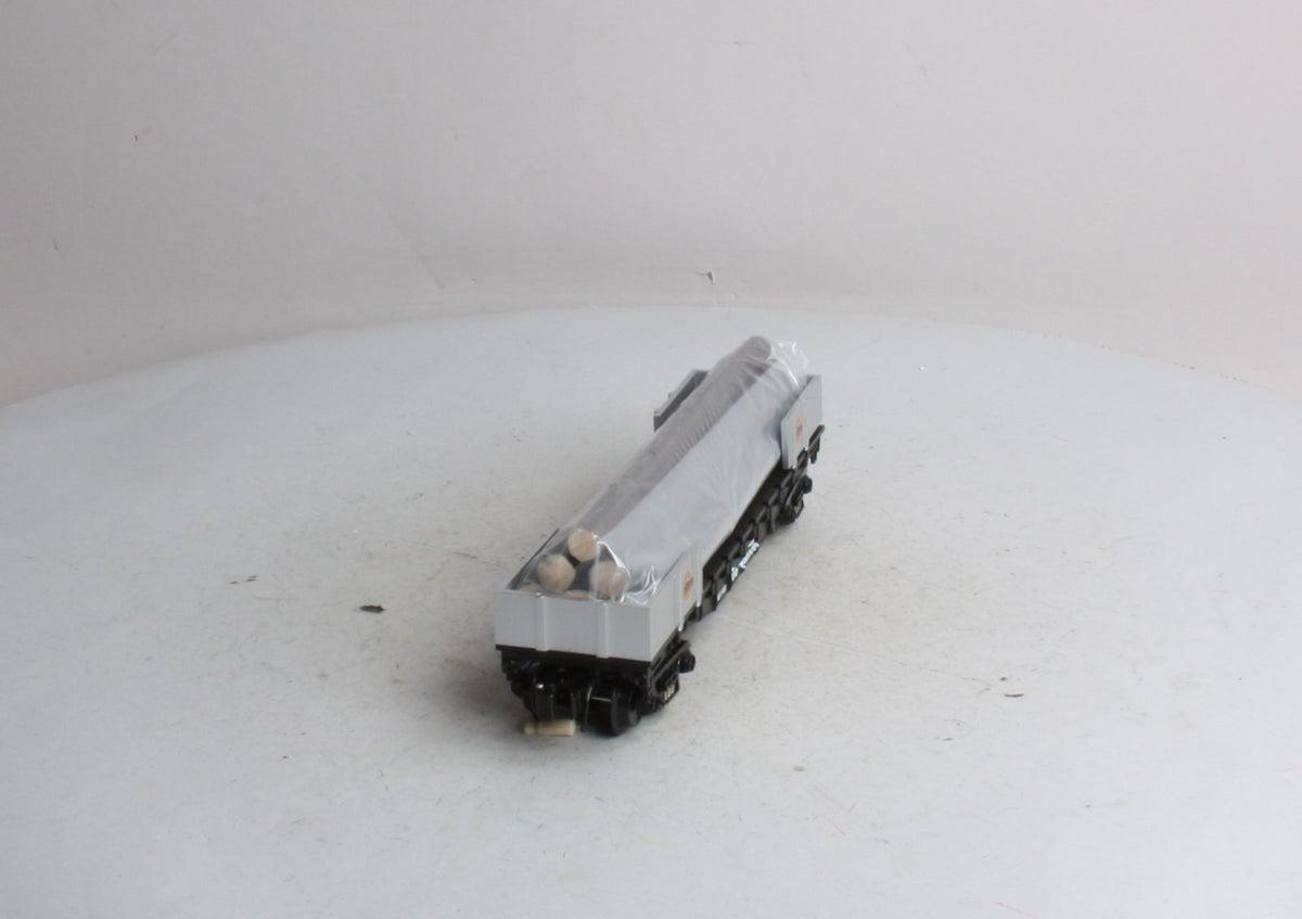 K-Line K661-1491 O Denver & Rio Grande Western Flat Car with Logs EX/Box