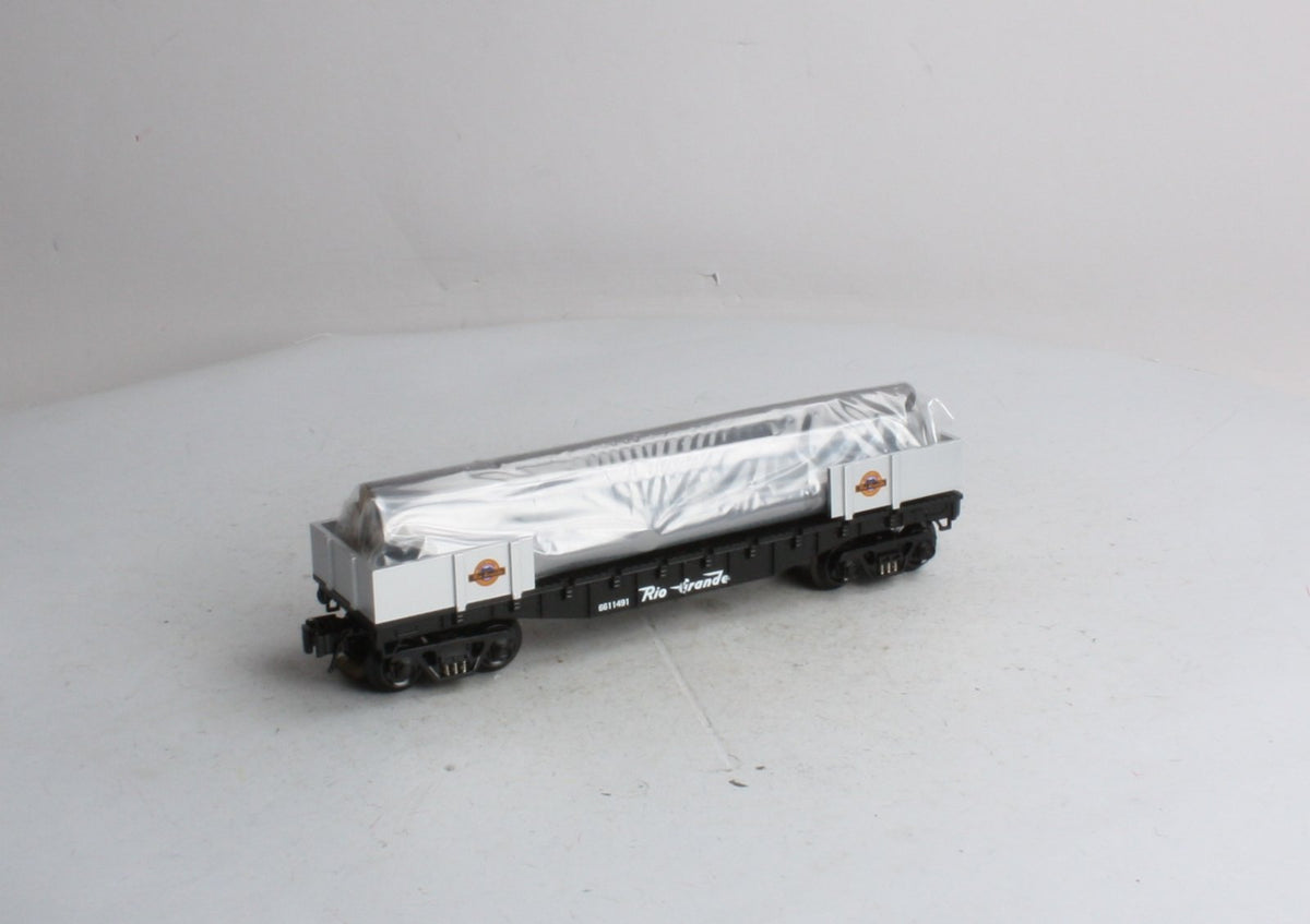K-Line K661-1491 O Denver & Rio Grande Western Flat Car with Logs EX/Box