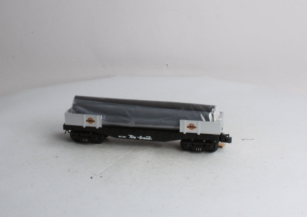 K-Line K661-1491 O Denver & Rio Grande Western Flat Car with Logs EX/Box