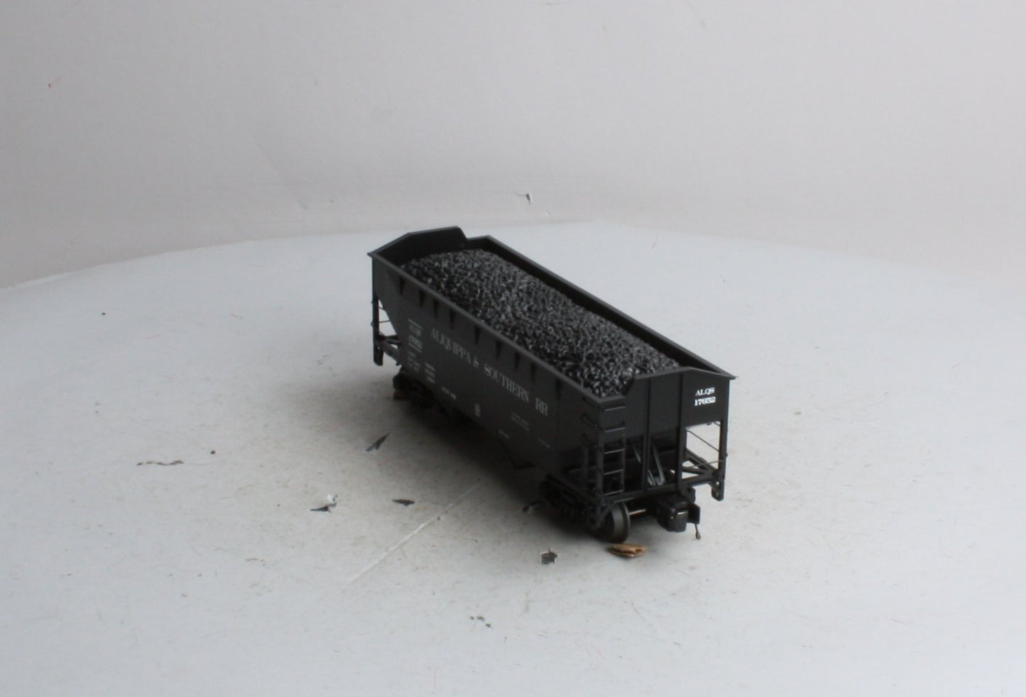 MTH 20-97597 O Alliquippa & Southern 2-Bay Offset Hopper Car w/Coal Load #17652 LN/Box