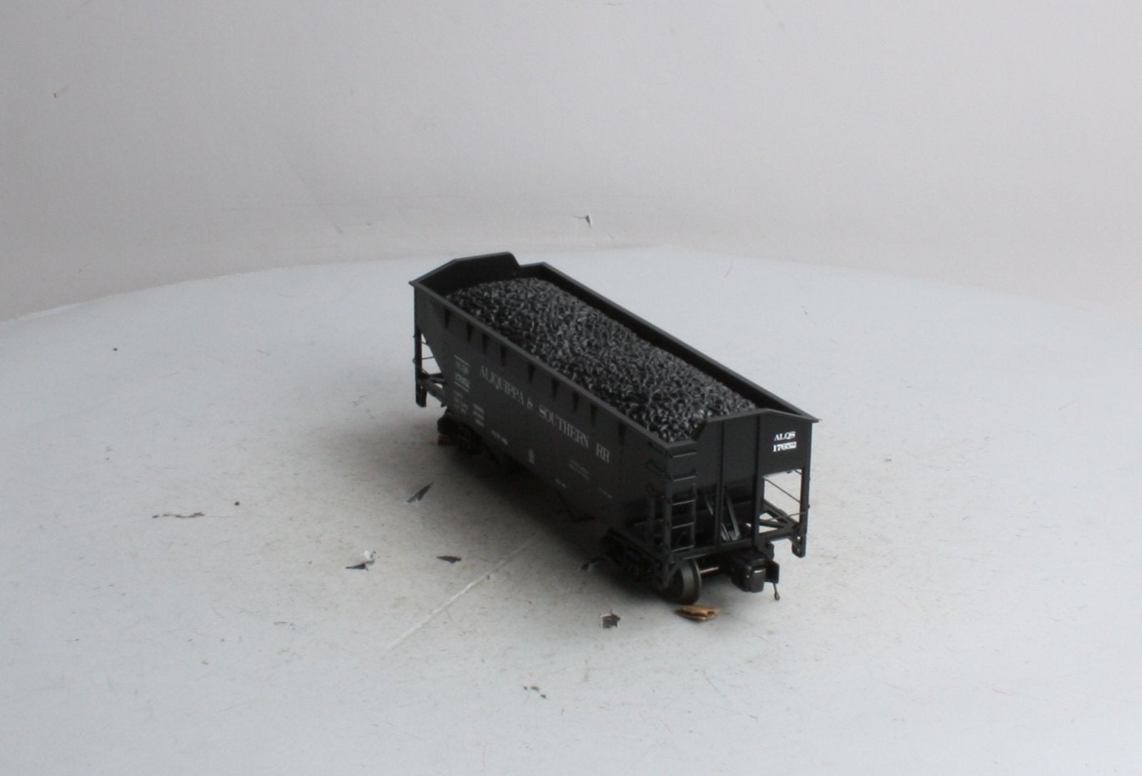 MTH 20-97597 O Alliquippa & Southern 2-Bay Offset Hopper Car w/Coal Load #17652 LN/Box