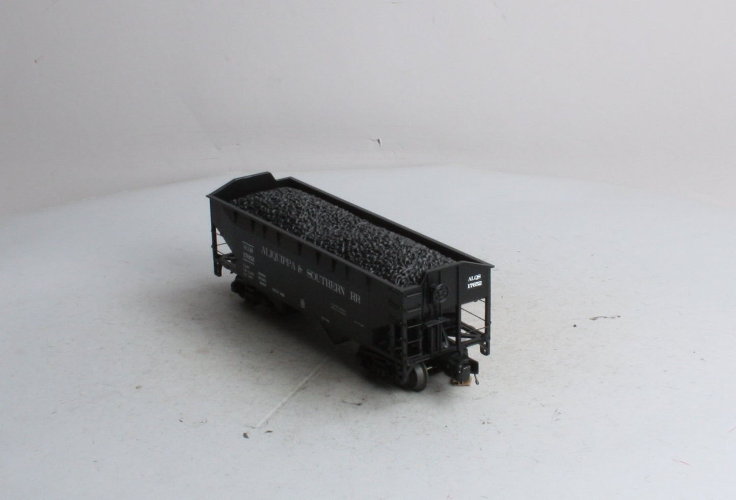 MTH 20-97597 O Alliquippa & Southern 2-Bay Offset Hopper Car w/Coal Load #17652 LN/Box