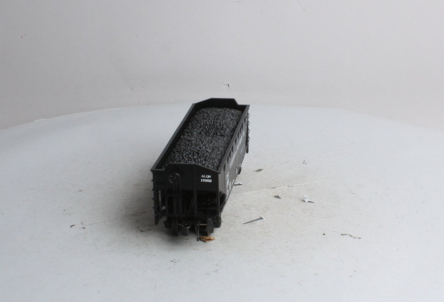 MTH 20-97597 O Alliquippa & Southern 2-Bay Offset Hopper Car w/Coal Load #17652 LN/Box