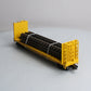 MTH 20-98763 O Gauge Pennsylvania Bulk Head Flat Car W/ Railway Tracks (4) LN/Box