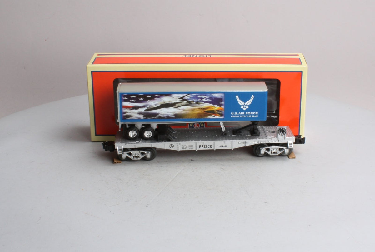 Lionel 6-52513 O Gauge Frisco Flatcar with Air Force Trailer #832009 LN/Box