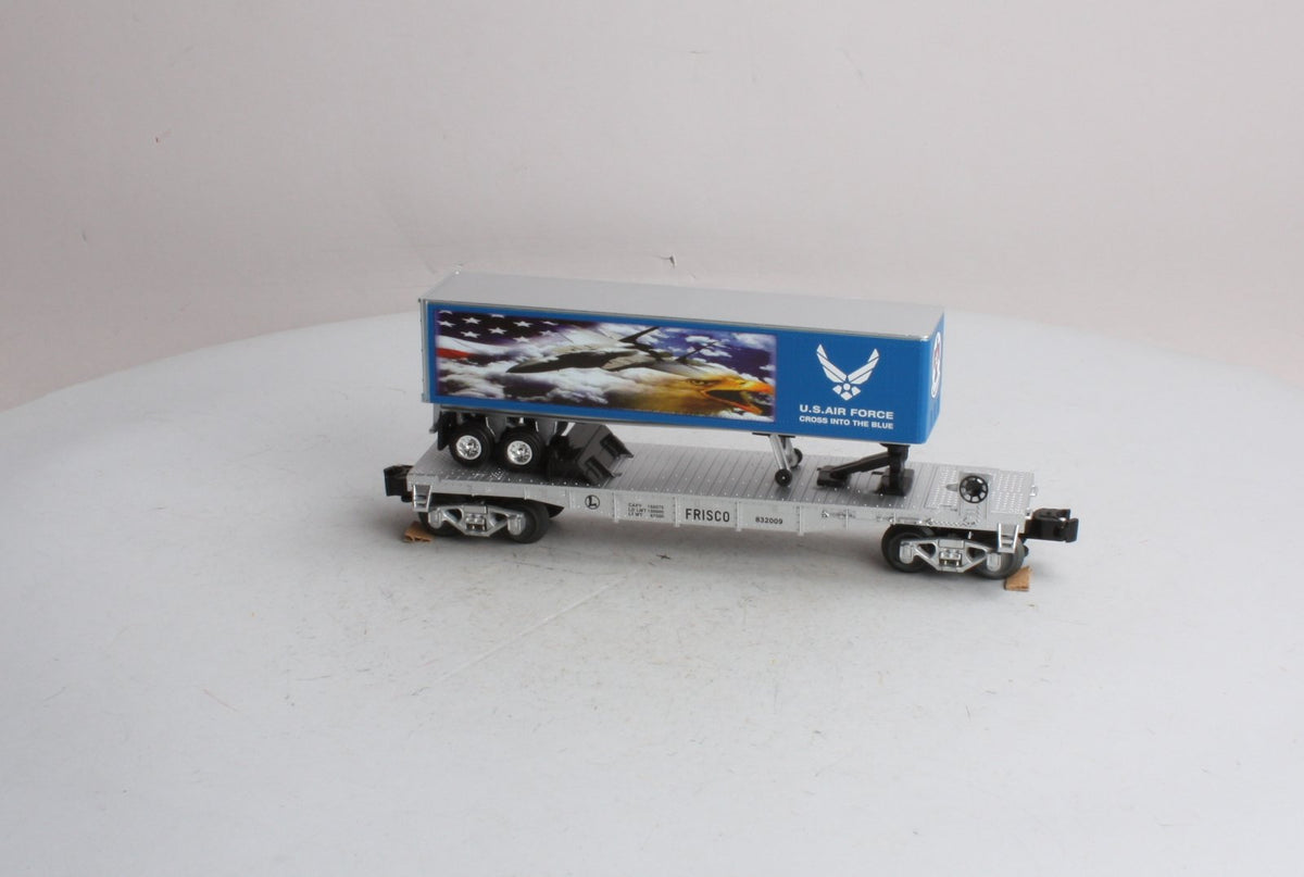 Lionel 6-52513 O Gauge Frisco Flatcar with Air Force Trailer #832009 LN/Box