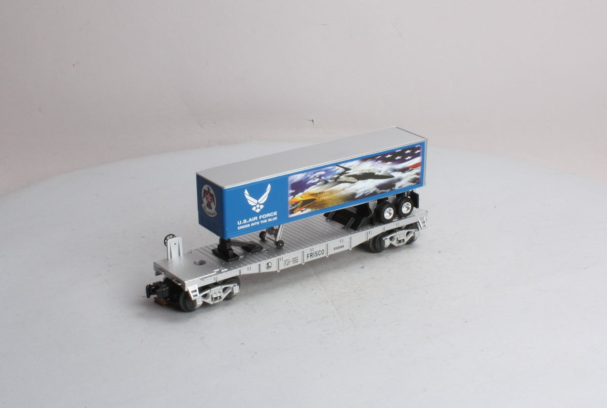 Lionel 6-52513 O Gauge Frisco Flatcar with Air Force Trailer #832009 LN/Box