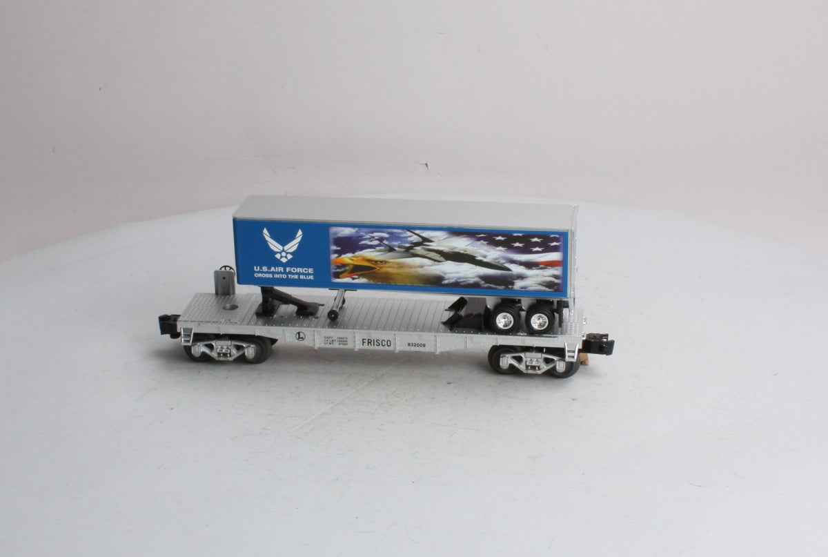 Lionel 6-52513 O Gauge Frisco Flatcar with Air Force Trailer #832009 LN/Box