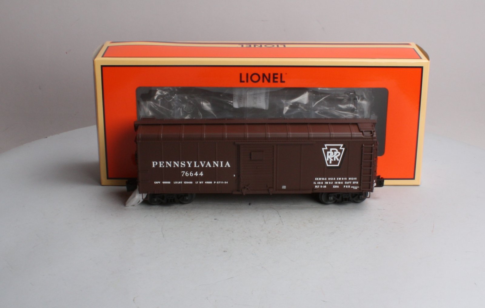 Lionel 6-17734 Pennsylvania Round Roof Boxcar #76644 LN/Box