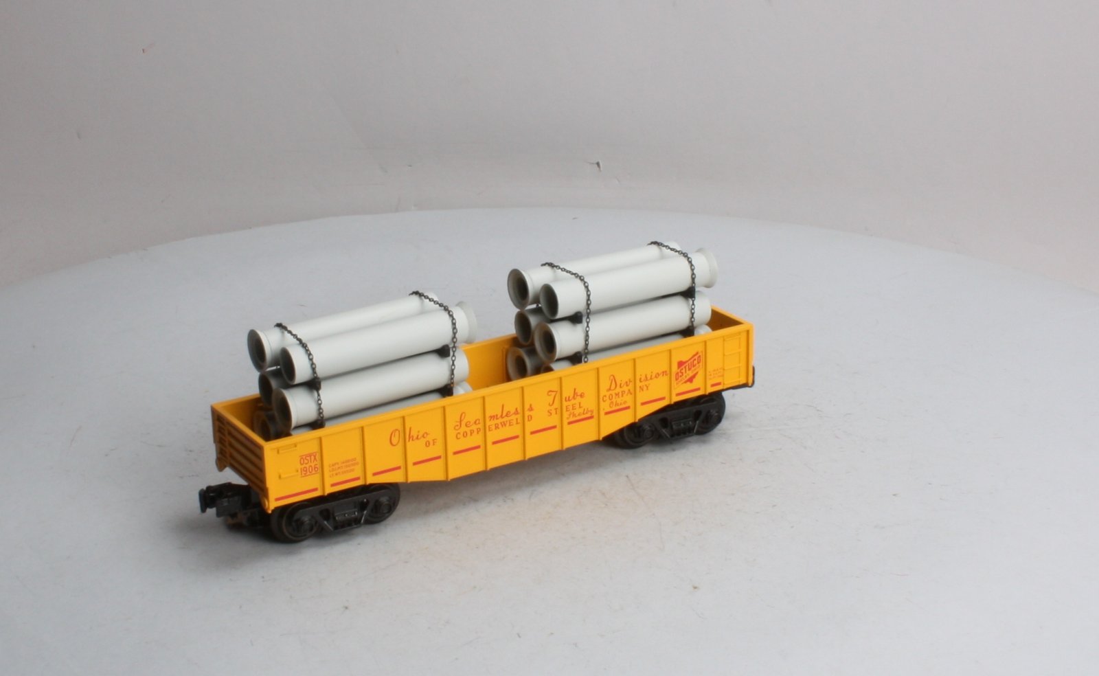 Atlas 1003004-1 Ohio Seamless Tube Gondola W/Pipe Load #1906 LN/Box