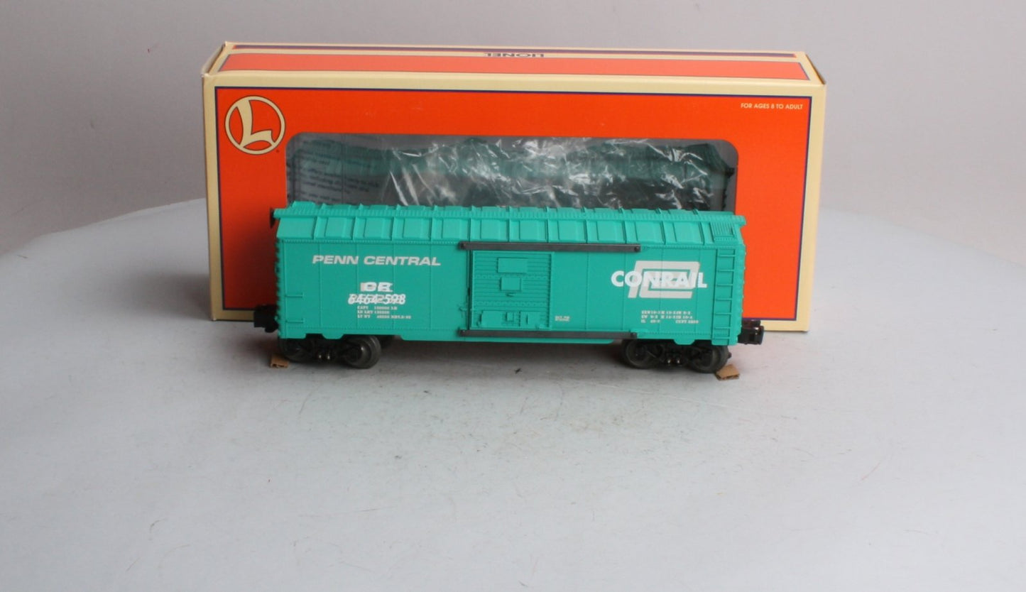 Lionel 6-29233 O Gauge Conrail Overstamp Penn Central Boxcar #6464-598 LN/Box