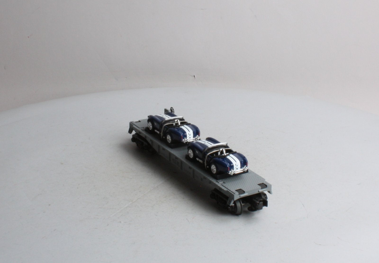 MTH 30-7660 O Gauge MTH Auto Transport Flatcar with Ertl '65 Shelby Cobra's NIB