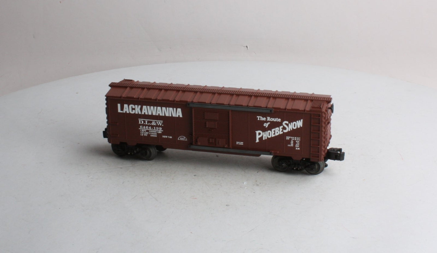 Lionel 6-29250 O Delaware, Lackawanna and Western Phoebe Snow Boxcar #6464-199 NIB