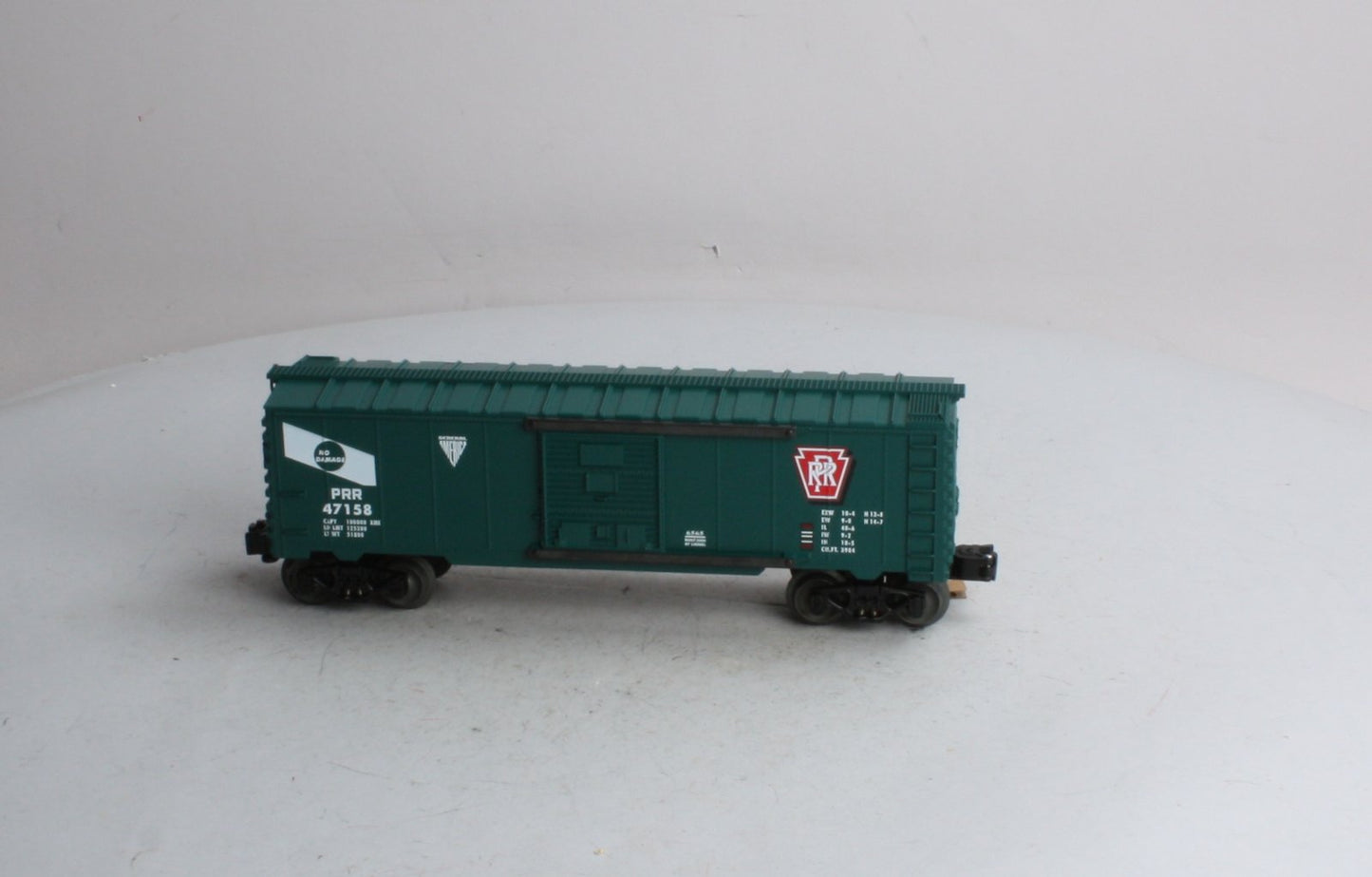 Lionel 6-29297 O Gauge Pennsylvania Railroad 6565 Penn 'NO DAMAGE' Boxcar #47158 LN/Box