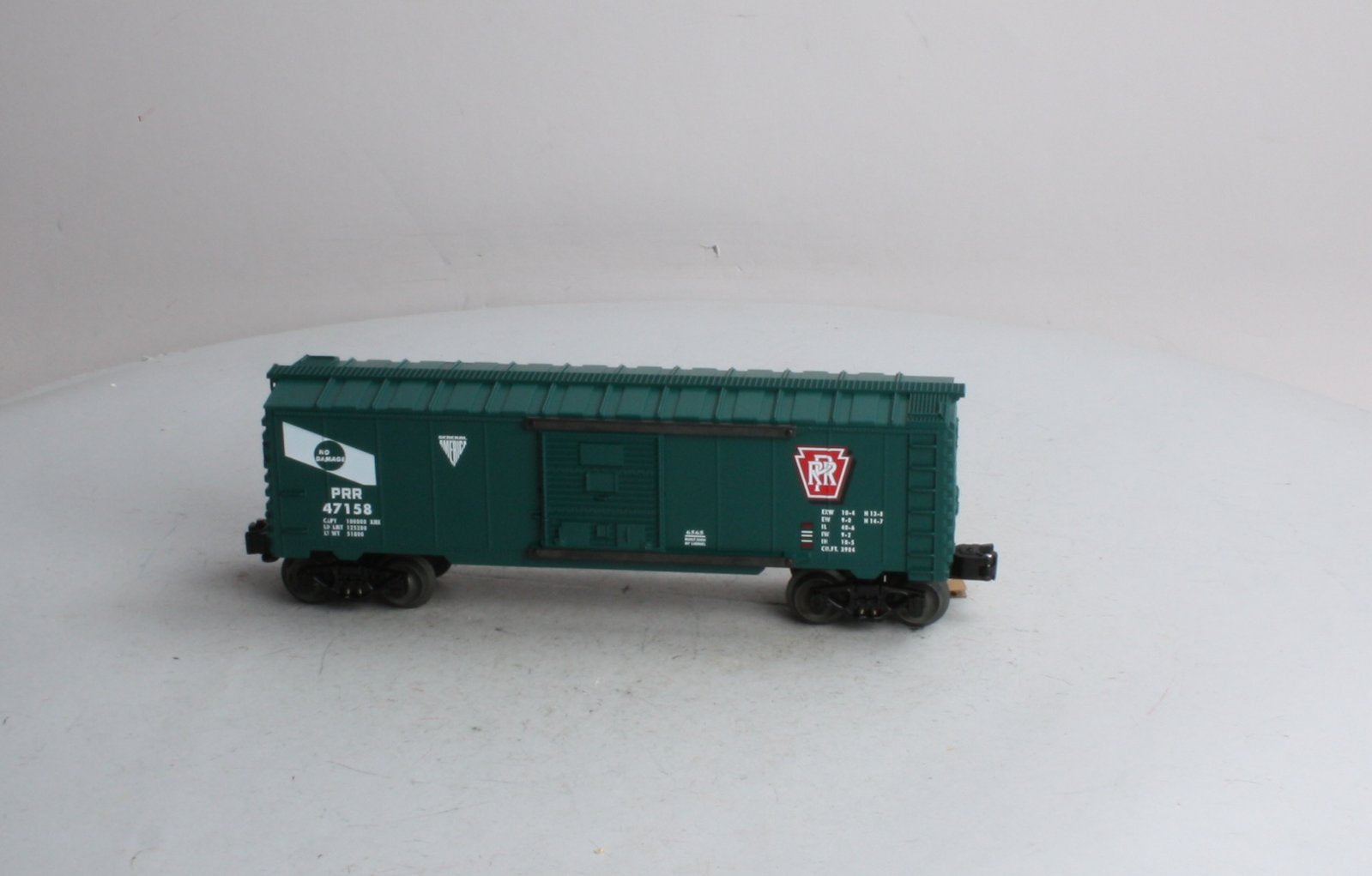 Lionel 6-29297 O Gauge Pennsylvania Railroad 6565 Penn 'NO DAMAGE' Boxcar #47158 LN/Box
