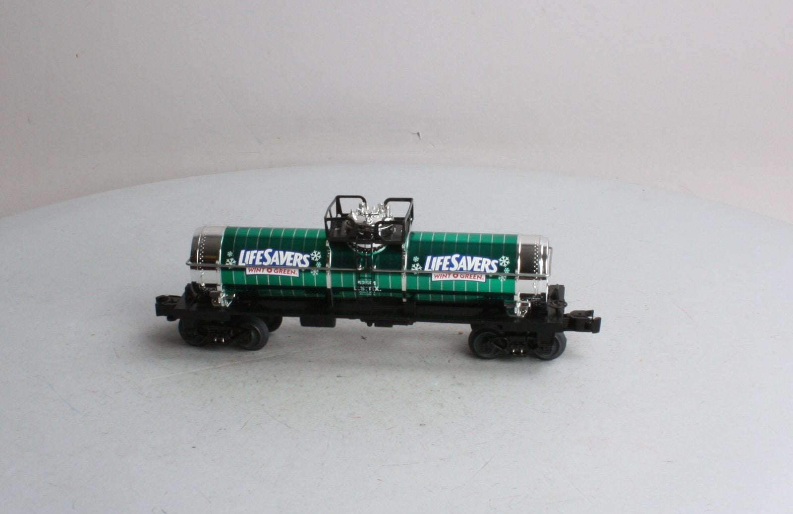 Lionel 6-52591 O Gauge Cal-Stewart Meet 2011 Wint O Green Lifesavers Tank Car LN/Box
