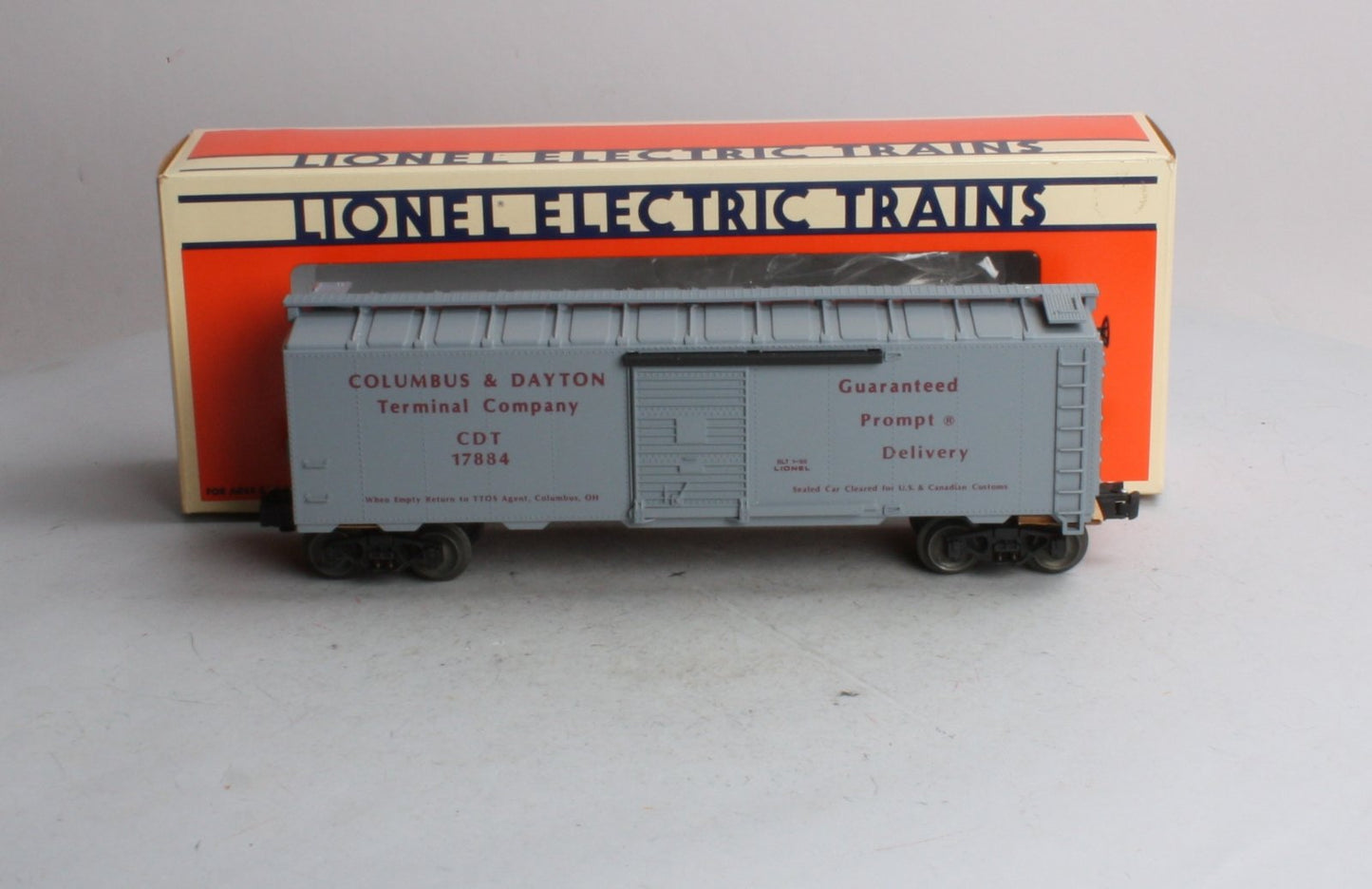 Lionel 6-17884 O 1990 TTOS Convention Columbus & Dayton Terminal Company Box Car LN/Box
